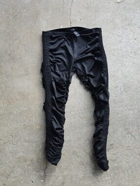 vtg y2k ruched going out club Funky scrunched capris